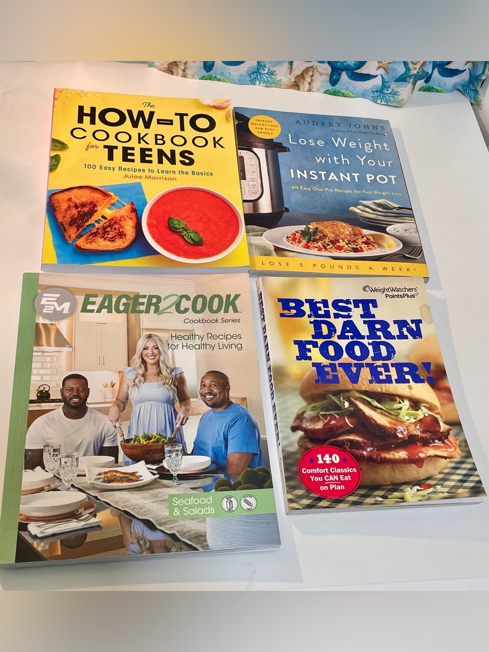 Cookbook Bundle - Assorted Home Kitchen Cookbooks- E2M, WW, instant pot, healthy
